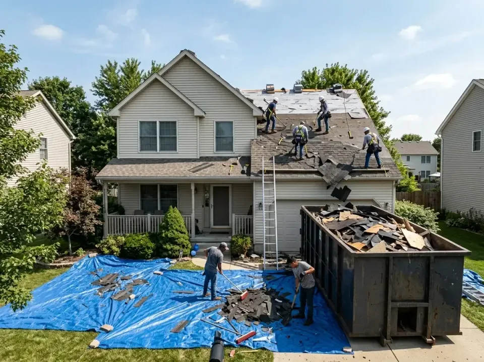 roof-replacement-debris-remova-004 — frequently asked questions, Cheapest Dumpster Rentals in Evanston, IL